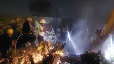 A worker injured in a fire in a scrap warehouse in Kondhwa