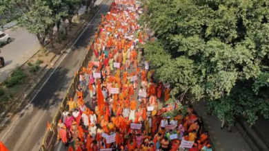 Big march of all Hindu community organizations in Chinchwad!