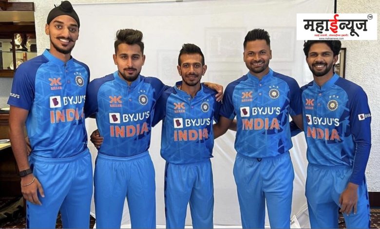 A major change has been made in the jersey of the Indian team