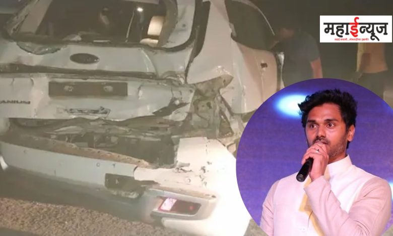 MLA Yogesh Kadam's car met with an accident on the Mumbai-Goa National Highway