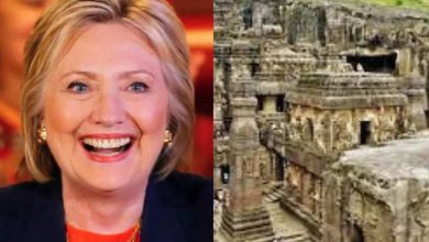 Hillary Clinton's arrival in Maharashtra will visit the Ghrishneshwar Temple of Ellora Cave, Aurangabad