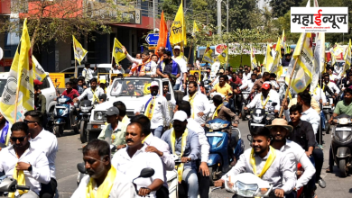 Independent candidate Rahul Kalate's campaign is told with a two-wheeler rally