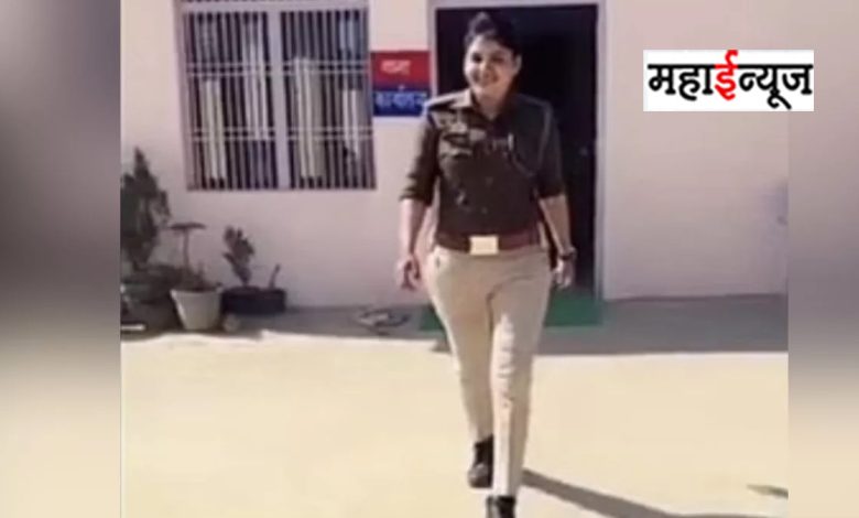 Agra: A woman police constable in khaki uniform made a reel on Instagram, the authorities took action as soon as they saw it.