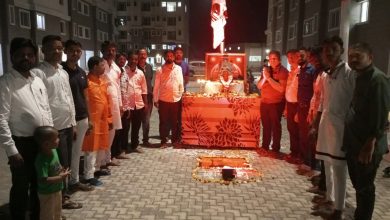 Chhatrapati Shivaji Maharaj Jayanti was celebrated with enthusiasm at Exorbia Abod Jambhul Society