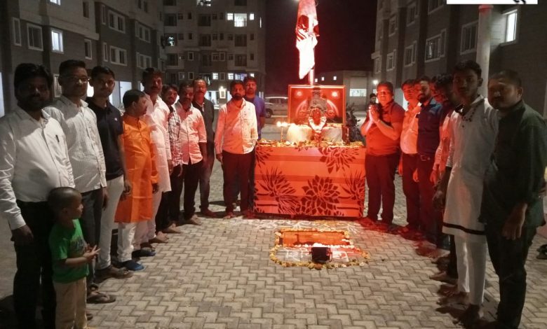 Chhatrapati Shivaji Maharaj Jayanti was celebrated with enthusiasm at Exorbia Abod Jambhul Society