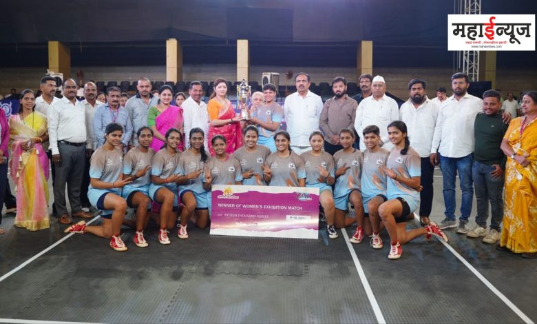 Rajmata Jijau team won the Krantijyot Mahila Pratishthan Yuva Kabaddi Series match