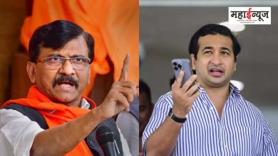 Nitesh Rane said that remove Sanjay Rauta's protection for 10 minutes, he will not be seen tomorrow morning