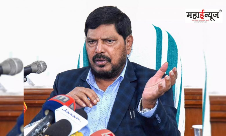 Ramdas Athawale said that we will not give any candidate for MP