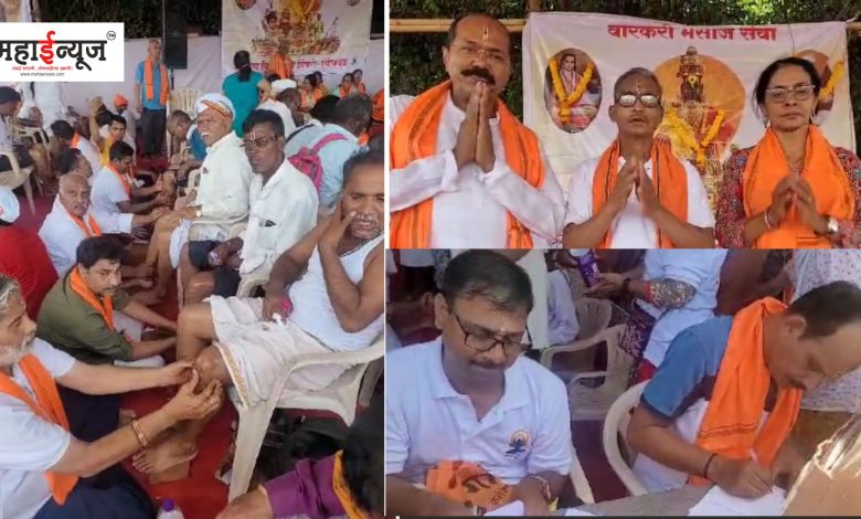 Ashadhi Vari: Foot massage of thousands of devotees by yoga practitioners at Diveghat