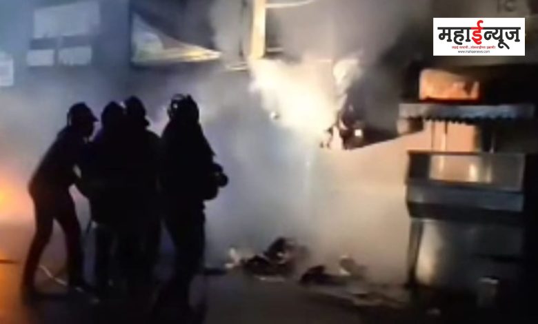 A fire broke out at a medical shop in Nehrunagar in Pimpri