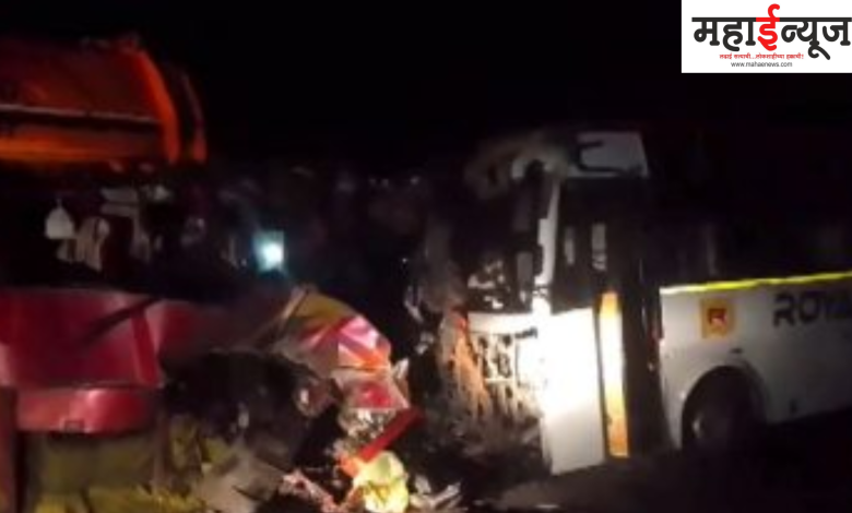 In Buldhana, bus accident again, accident, five dead, more than 20 injured,