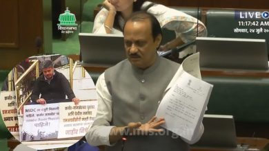 Ajit Dada scolded Rohit Pawar who was protesting in Vidhan Bhawan