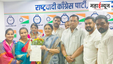 Election of NCP, Mahila Congress, President, Jyoti Sachin Nimbalkar, Women Regional President, MLA, Vidyatai Chavan, Mumbai Region Office, appointed at,