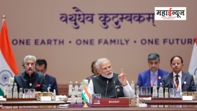 A plaque with the name India in front of Prime Minister Narendra Modi at the G-20 summit