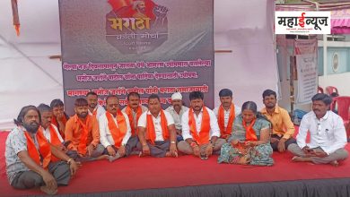 Death fast of Maratha Kranti Morcha at Pimpri Chowk