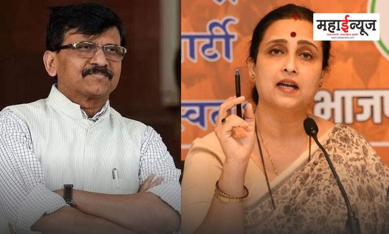 Chitra Wagh said that Sanjay Raut's going to jail has affected his head