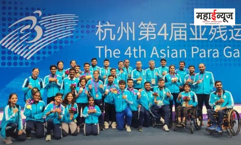 India completes its century of medals in the ongoing Para Games in China