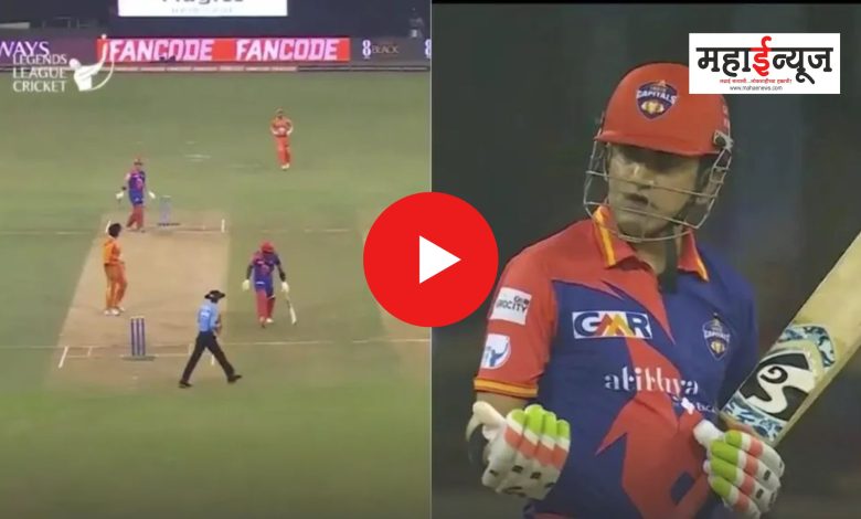 Argument between Gautam Gambhir and S Sreesanth in Legends Cricket League match