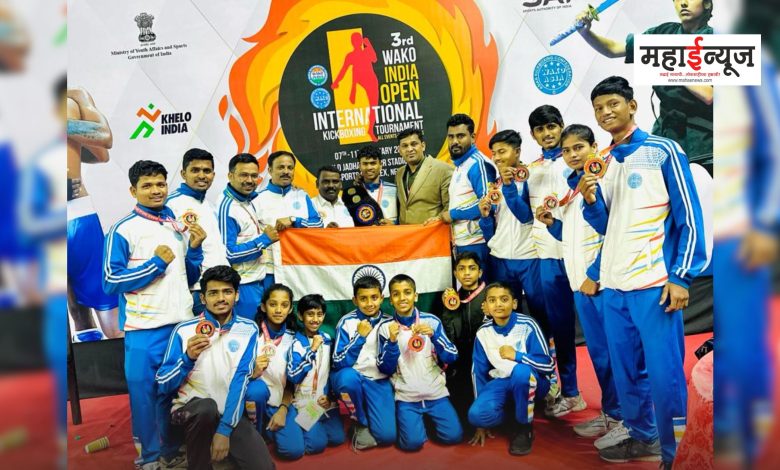 Strong performance of athletes from Pimpri-Chinchwad in international kick boxing competition