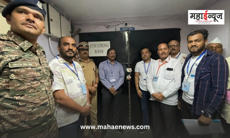 Seal of the strongroom housing the voting machines in Maval Lok Sabha Constituency
