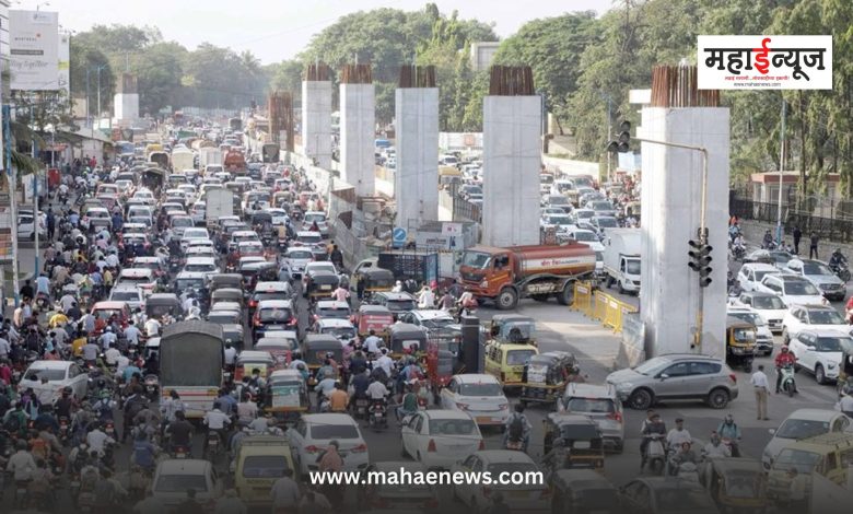 Change in traffic due to metro work in Pune city, see alternative routes