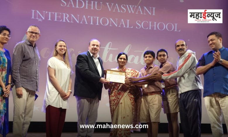 Sadhu Vaswani International School awarded La Fide Chess School Gold Award