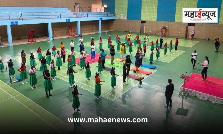 International Yoga Day celebrated at Sports Complex in Yerwada