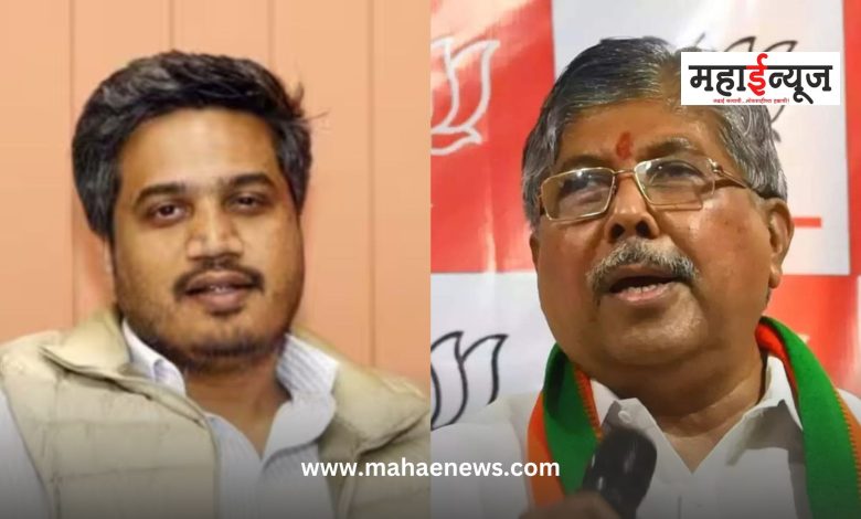 Chandrakant Patil said that Rohit Pawar has become Sanjay Raut