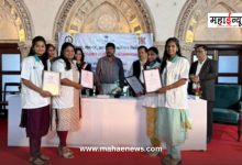 State level honor for four female students of Loknete MLA Laxmanbhau Jagtap Paramedical College