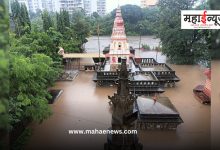 Shree Morya Gosavi Temple in Chinchwad in water