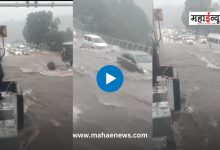 Water on Mumbai-Pune highway, vehicles plying through knee-deep water
