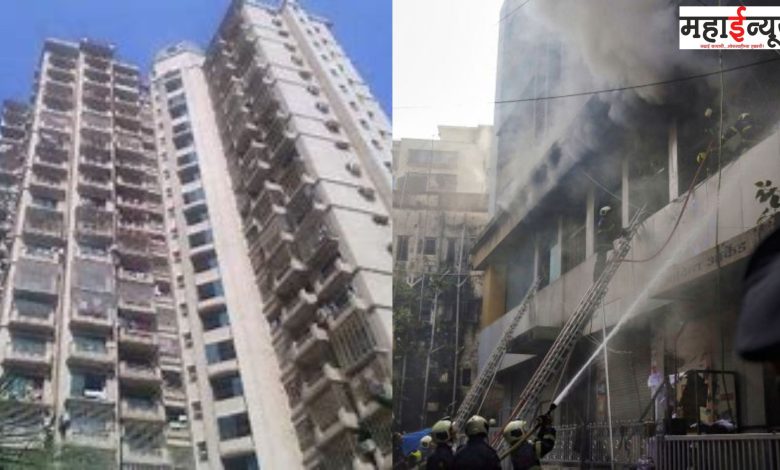 Mumbai, Borivali, East, building, terrible, fire, control, fire brigade, vehicles, at the spot, rushed,