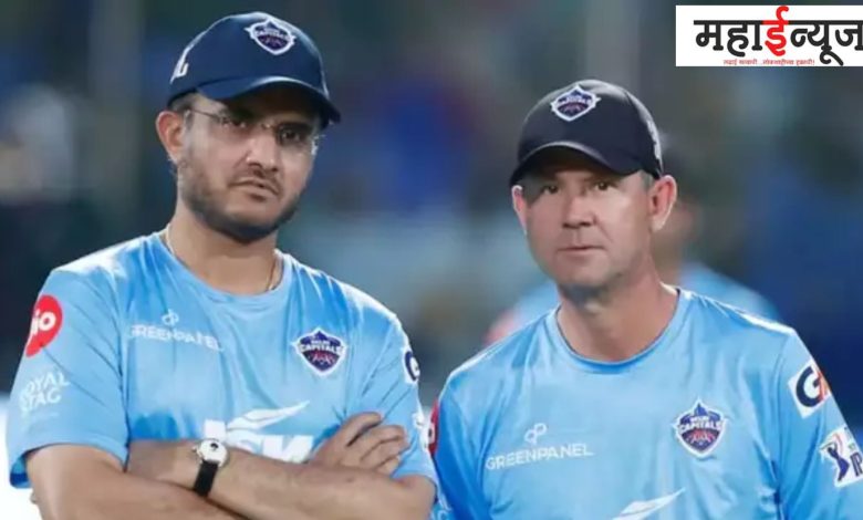 Ricky Ponting, Capitals, from the team Head Coach, Mentor, Ganguly,