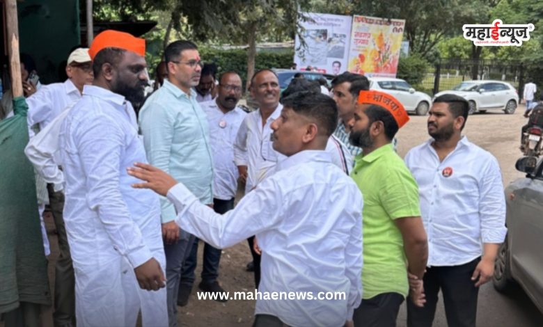 The problem of traffic jam in Newale Vasti Chowk is resolved