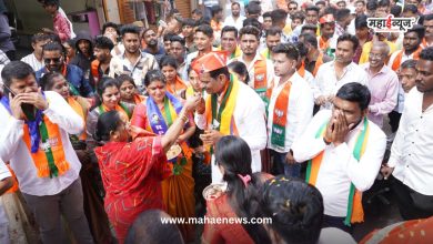 Thergaon villagers cheered for Shankar Jagtap's victory