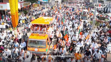 Mahayuti candidate Shankar Jagtap's strong show of strength through a Mahabike rally