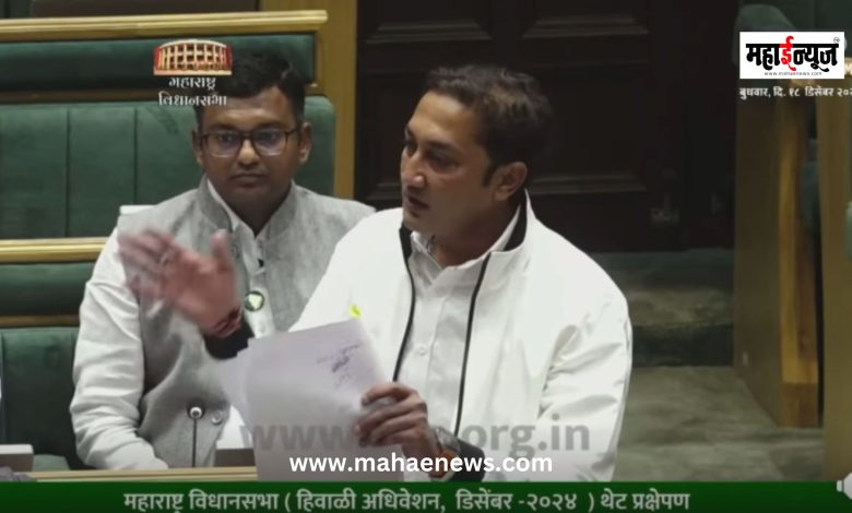 Sandeep Kshirsagar is aggressive in the Assembly regarding Santosh Deshmukh murder case.