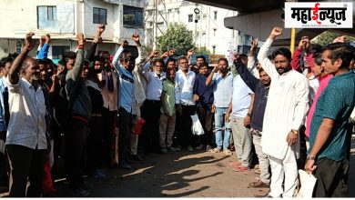 Construction, workers, march, Nagpur, departure,