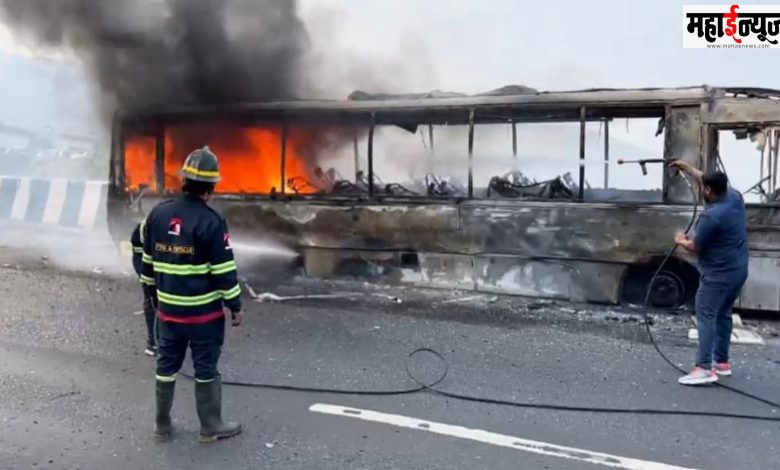 Mumbai, Pune, Expressway, Highway, Khandala, Ghat, Fire, Minibus, Burnt, Gutted,