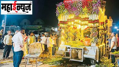 Palkhi, procession, palkhi, chariot, devotees, flowers, decoration,