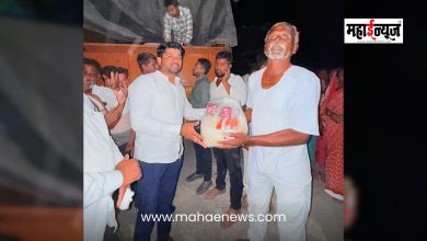 Distribution of essential aid through the initiative of Shivraj Landage