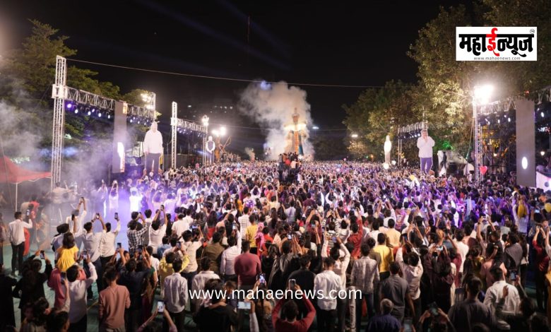 Social message awakened through burning of 70-foot Ravan effigy in Pimple Saudagar