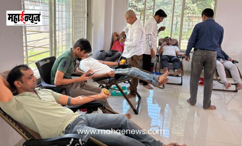 Blood donation on the occasion of MLA Landage's birthday in Pimpri Chinchwad