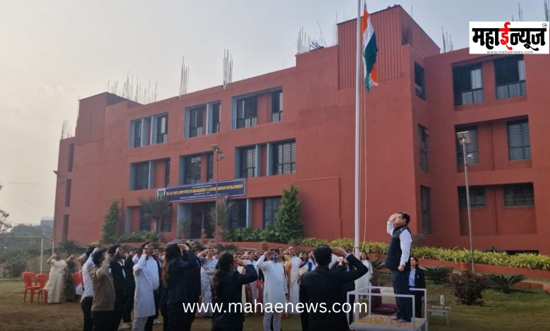 Republic Day was celebrated with enthusiasm at the D. Y. Patil Educational Federation.