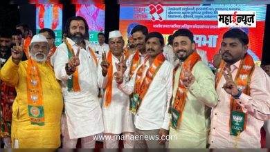 The growing craze for BJP: NCP office-bearers from Dighi leave the party and join the BJP.