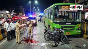 Horrific Accident in Rahatani: Two-wheeler Rider Seriously Injured, Pillion Rider Dies
