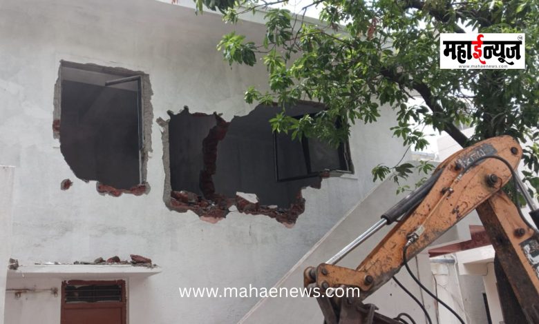 Demolition Action Taken Against 3 Unauthorized RCC Structures in Navi Sangvi
