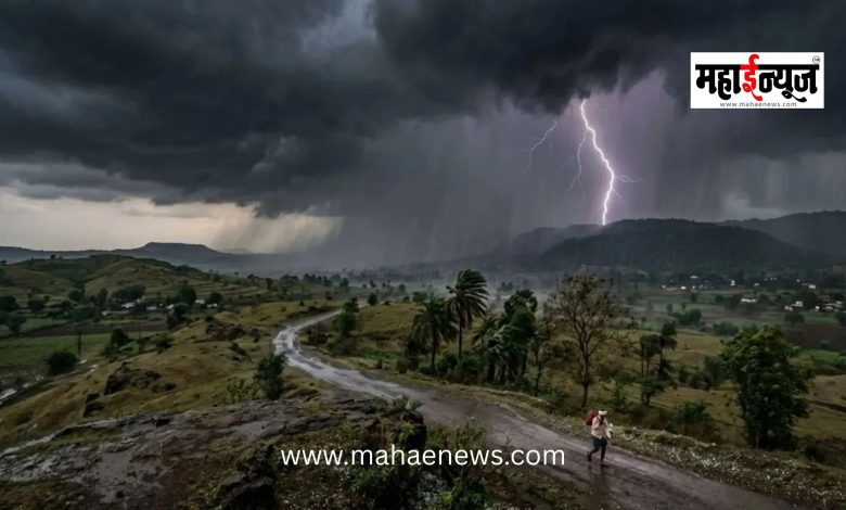 Stormy Rain Expected in Maharashtra Over the Next Two Days