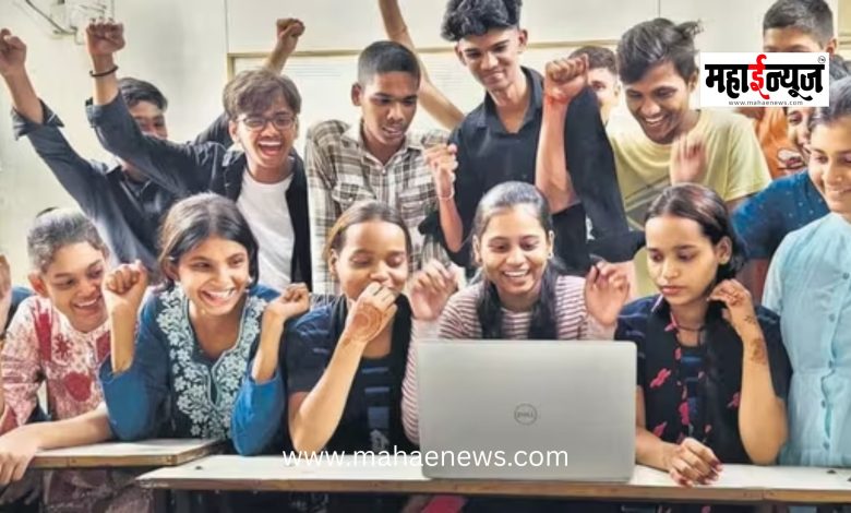 The Class 10 results will be declared today at 1 PM.