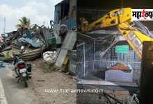 Demolition drive in Chikhali-Kudalwadi at 3 AM; five religious structures razed.